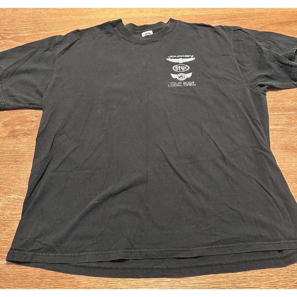Journey Styx Reo Speed Wagon Crew 2003 Tour T-Shirt CONCERT Shirt Size XL